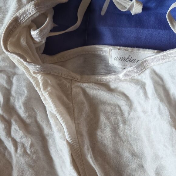 Ambiance Apparel White Long Cami Y2K Cotton Adjustable Straps Vintage Layering - Picture 5 of 7